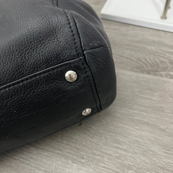 Authentic Michael Kors Black Pebbled Leather Weston Shoulder Bag - Picture 3 of 6